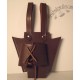 Brown Leather Sword Hanger - Lace Up Style